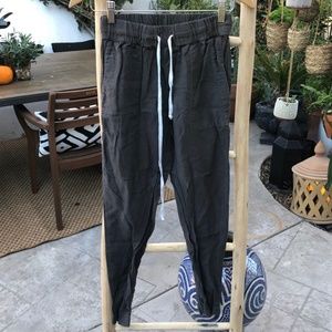 Enza Costa Olive/Gray Joggers